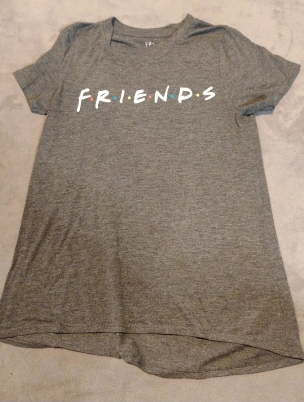 Friends TV Show Classic Logo Grey Graphic Tee - Size S